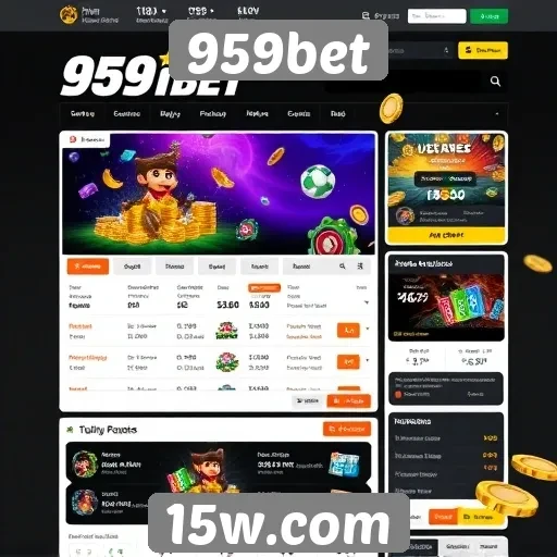 Acessibilidade e design do site 959bet